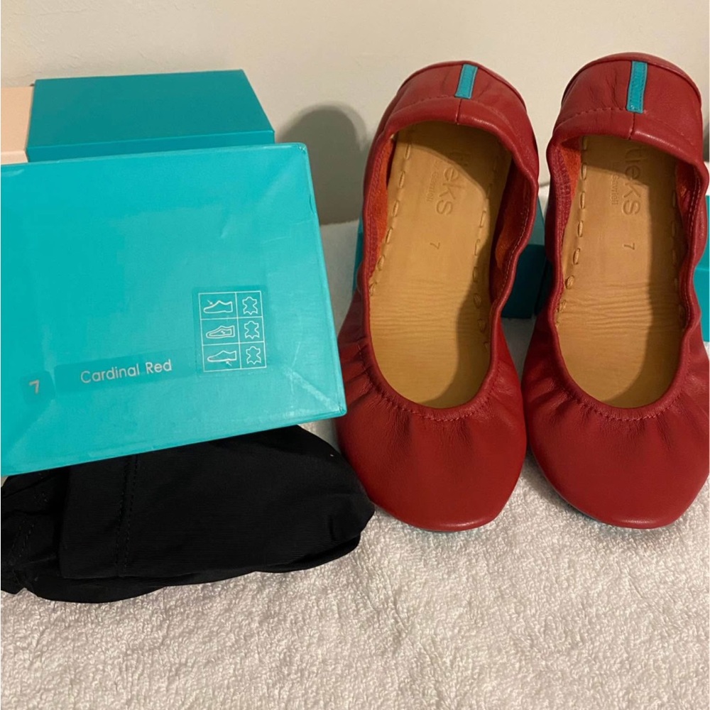 Tieks Cardinal Red Flats